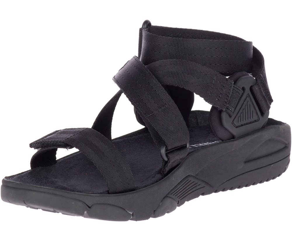Merrell Sandals Black - Belize Mid Web - Womens 71PENWIBK